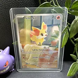 Pokemon - Fennekin MEP 080 Illustration Rare Black Star Promo Chaos Rising - Image 1