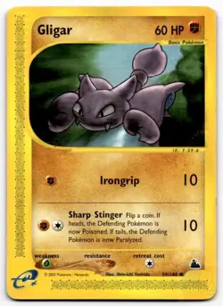 Gligar 59/144 Common Skyridge Pokemon Heavily Played - Image 1
