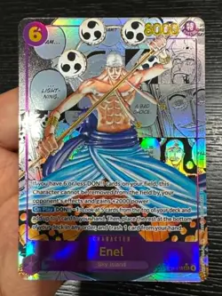 One Piece TCG Enel OP15-118 SEC Manga Alternate Art (Pack Fresh) - Image 2