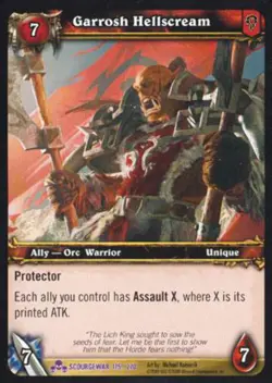 World of Warcraft TCG Garrosh Hellscream - Scourgewar 175/270 - Image 1