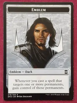 Magic The Gathering ETERNAL MASTERS DACK FAYDEN EMBLEM token card MTG - Image 1