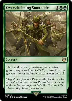 Magic The Gathering MTG OVERWHELMING STAMPEDE The Lord of the Rings NM Near Mint - Image 1