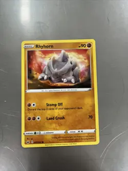 Rhyhorn 097/202 Common Sword & Shield Base Set Pokemon TCG - Image 1