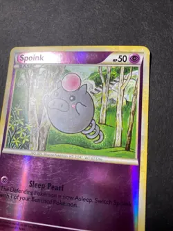 Spoink 77/102 - Reverse Holo - HSTriumphant Pokemon TCG RARE - Image 4