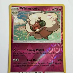Pokemon TCG Whimsicott 148/236 SM-Cosmic Eclipse Reverse Holo Pack Fresh / NM - Image 3