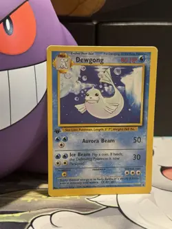 Pokemon TCG Dewgong 25/102 1st Edition Base Set Uncommon Regular Eng 1999 80 HP - Image 1