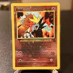 Entei 34/53 Black Star Movie Promo Reverse Holo LP/NMVintage WOTC Pokemon - Image 1
