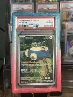 ✅ PSA 10 • Snorlax Illustration Rare #051 Pokemon 151 Black Star Promo ETB 2023 - Image 1