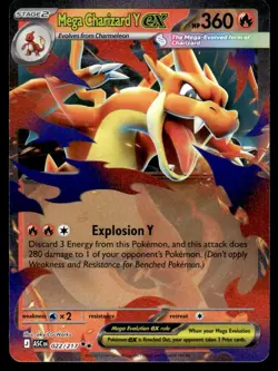 2026 ME: Ascended Heroes Mega Charizard Y ex - 022/217 Double Rare #022/217 - Image 1