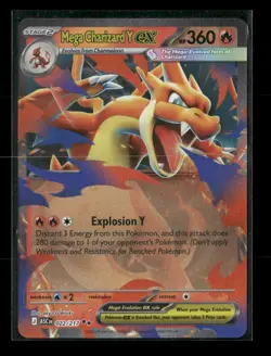 Mega Charizard Y ex 022/217 Ascended Heroes NM/M Pokemon - Image 1