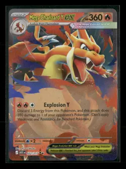 Mega Charizard Y ex 022/217 Ascended Heroes NM/M Pokemon - Image 1