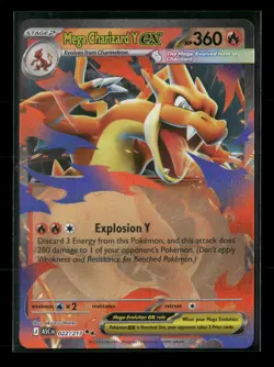 Mega Charizard Y ex 022/217 Ascended Heroes NM/M Pokemon - Image 1