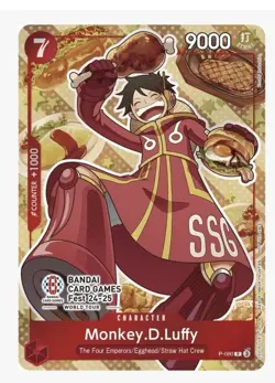Monkey D. Luffy PSA9 2024 One Piece Promos Bandai Card Games Fest #080 - Image 1