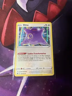 Ditto 107/159 Crown Zenith Holo Rare Pokemon Card - Image 1