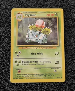 Ivysaur Shadow Pokemon Card Base Set 30/102 Mint ✨1995 Vintage - Image 4