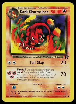 Pokemon Card Team Rocket Dark Charmeleon 32/82 Uncommon - Image 1