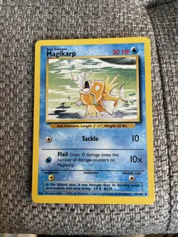 Pokemon MAGIKARP 35/102 Basic Card Tackle Flail Nintendo WOTC 1995-99 - Image 1