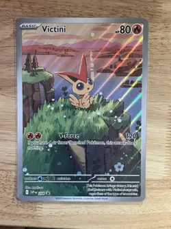 Victini 208 Jumbo Promo Cards Illustration Rare Full Art Holo Sleeved - Oversize - Image 1
