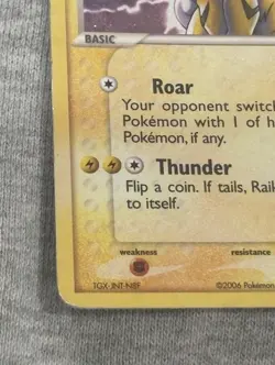 Pokemon TCG Raikou 3/17 | POP Series 2 Promo Holo Rare | Heavily Played - Image 5