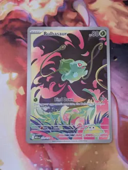 Pokemon TCG Bulbasaur 133/132 Mega Evolution Illustration Rare Near Mint - Image 1
