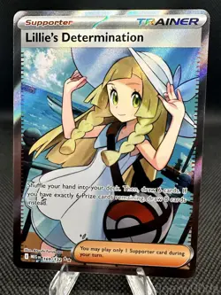 Lillie's Determination 169/132 Ultra Rare Mega Evolution Pokemon Near Mint - Image 1