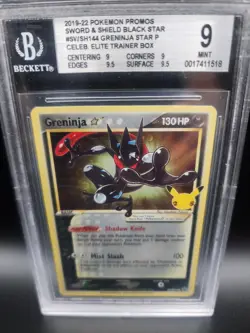 The Pokemon Company Greninja Star SWSH144 Promo Holo ENG BGS 9 - Image 1