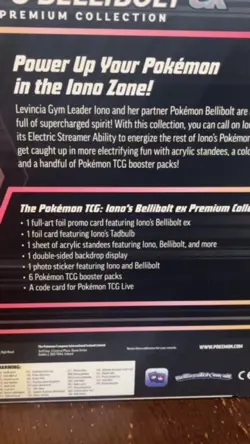 Pokemon TCG - Ionos Bellibolt Ex Premium Collection Box - New Sealed - Image 2