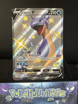 Pokemon Card Lapras V Shining Fates SV110/SV122 Holo Shiny Rare Near Mint - Image 1