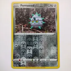 Pokemon Sword & Shield Base Set FERROSEED 130/202 Reverse Holo - Image 1