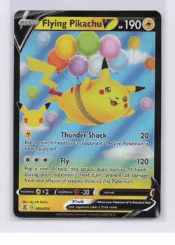 Pokemon TCG Flying Pikachu V 006/025 Celebrations Holo NM - Image 1