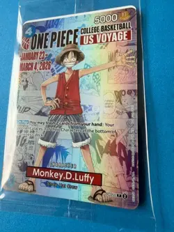 One Piece Monkey D Luffy P-055 US Voyage Illinois Basketball Promo-SEALED 2026 - Image 4