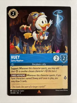 1x Lorcana Huey Savy Nephew NM/M Disney - Image 1