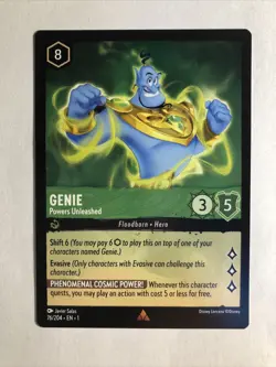 1x Lorcana Genie Powers Unleashed NM/M Disney - Image 1