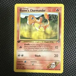 Pokemon Card - Blaine's Charmander Gym Heroes 61/132 Common 1st Edition - Image 1