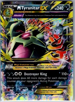 M Tyranitar EX 43/98 XY - Ancient Origins - Pokemon Card - NM - Image 1