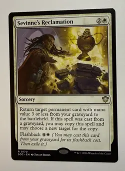 Sevinne's Reclamation Commander: Secrets of Strixhaven MTG SOC - Image 1