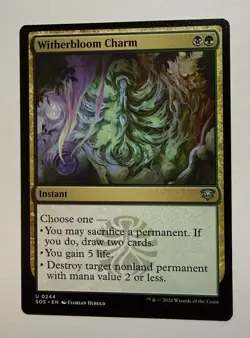 Witherbloom Charm | 244 NM/M | Secrets of Strixhaven | Magic MTG SOC - Image 1