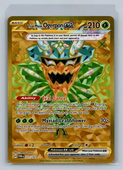 Teal Mask Ogerpon ex 221/167 Hyper Rare Twilight Masquerade Pokemon Near Mint - Image 1