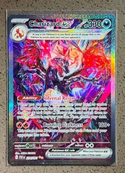 (AUS) 2024 Pokemon TCG English Paldean Fates Charizard EX 234/091 SIR- NM/M - Image 1