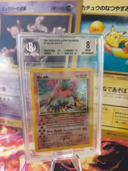 Pokemon Karte Card Ho-Oh Neo Revelation English Holo Englisch Beckett BGS 8 - Image 1