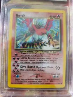 Pokemon Karte Card Ho-Oh Neo Revelation English Holo Englisch Beckett BGS 8 - Image 2