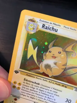 Carte Pokemon : Raichu 14/62 Edition 1 Fossile Wizards Francaise - Image 2