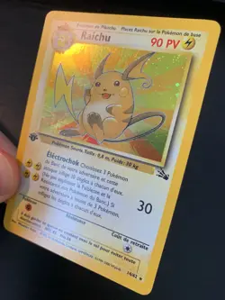 Carte Pokemon : Raichu 14/62 Edition 1 Fossile Wizards Francaise - Image 5