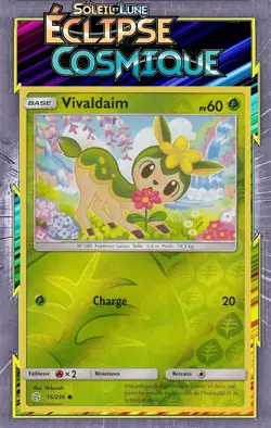Vivaldaim Reverse - SL12:Eclipse Cosmique- 15/236 -Carte Pokemon Neuve Francaise - Image 1