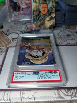 2023 One Piece P-037 Monkey D. Luffy 1st Anniversary Tournament Promo PSA 10 - Image 5