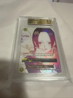 One Piece TCG The Azure Sea's Seven OP14-118 You'll Frighten Me Alt Art BGS 9.5 - Image 1