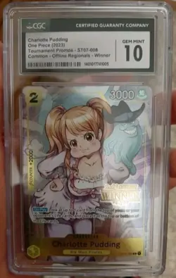 One Piece Charlotte Pudding Offline Regional Winner CGC 10 Top Prize Very Rare - Image 3