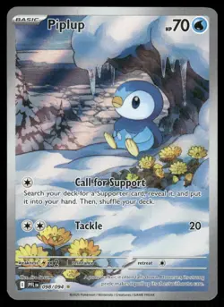 Pokemon Cards Piplup 098/094 Phantasmal Flames Illustration Rare NM *2 - Image 1