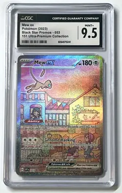 Mew ex 053 Black Star Promo 151 UPC 2023 English Graded Card - CGC 9.5 (Mint+) - Image 1