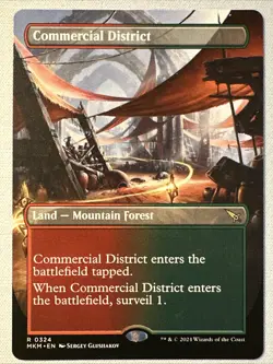 MTG / Commercial District / MKM / #324 / Regular (Borderless) / Rare / NM - Image 1